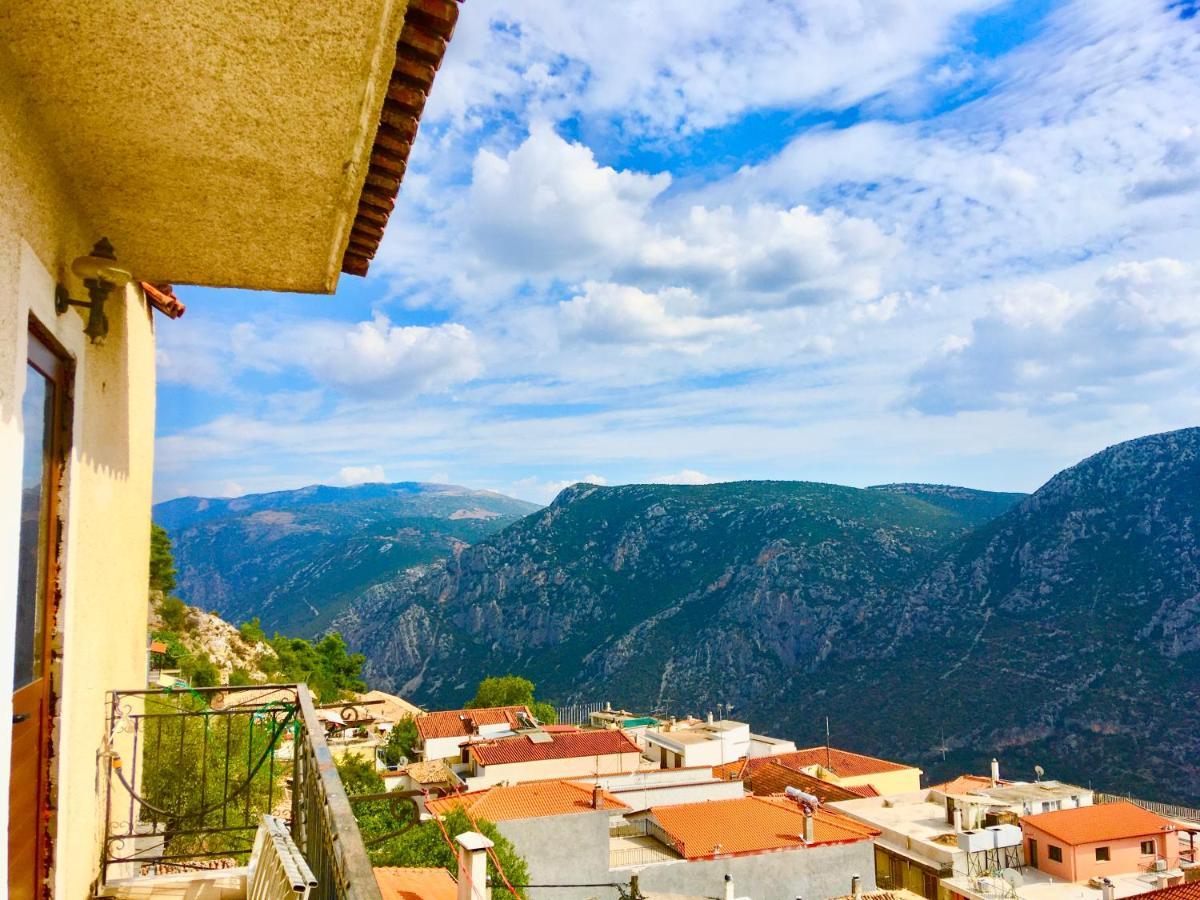 Appartement Delphi Celebrity V I P The Navel Of The Earth, Center-Delphi-Penthouse Galaxy&Sky Panoramic View, Harmony&Yoga Extérieur photo