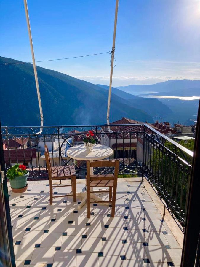 Appartement Delphi Celebrity V I P The Navel Of The Earth, Center-Delphi-Penthouse Galaxy&Sky Panoramic View, Harmony&Yoga Extérieur photo